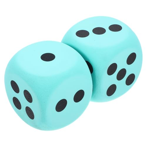 TOYANDONA Dados Grandes De Espuma Eva 2 Piezas Dados Gigantes para Juegos De Fiesta Accesorios De Juego De Mesa Portátiles Y Livianos