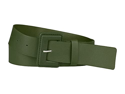 Allegra K Ladies Plus Size Pure Belts, Adjustable Rectangle Buckle Wide Waistband Belt for Dress