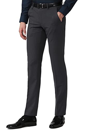 Image of Van Heusen Men Mid Rise Regular Fit Pants