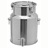 ★Bidon De Lait Inox Utilisation polyvalente : seau alimentaire Ce produit permet de stocker des aliments secs et humides tels que du lait, de l'huile, du riz, des produits d'épicerie, etc., répondant ainsi à tous vos besoins de stockage. bidon lait inox Équipé d'une poignée, il sert également de récipient de stockage et son excellente étanchéité en fait un récipient de transport idéal.