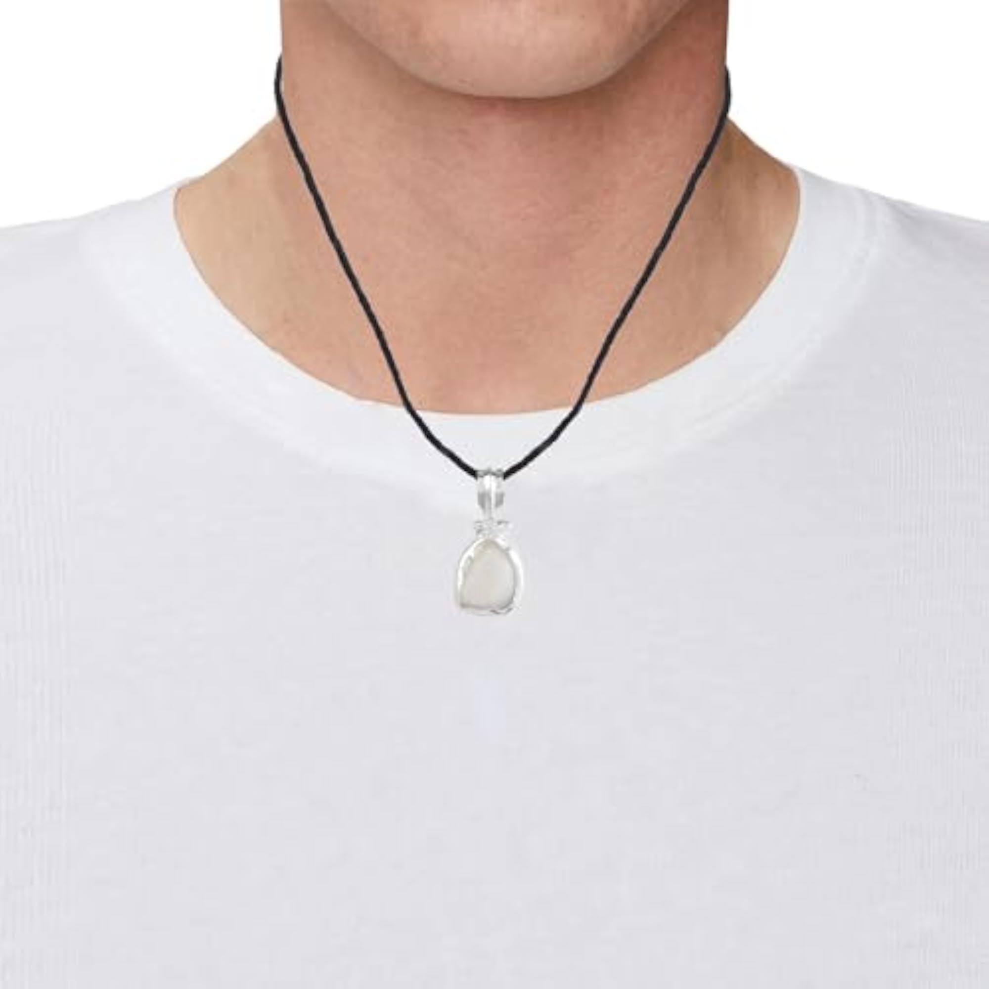 Pure Silver Natural Matsya Macch-mani Evil Forces Protection Pendant