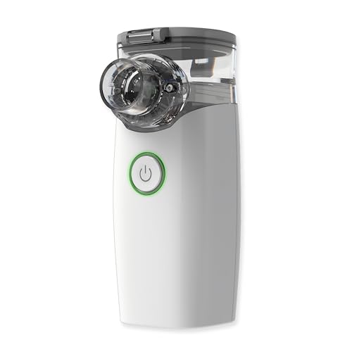 Image of CONTEC NE-M01 Handheld Mesh Nebulizer - Portable Ultrasonic Nebulizer with Fine Mist, Auto Power-Off & Low-Noise Operation - Battery Powered