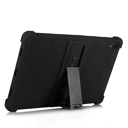 Fonrest Funda de silicona suave para Lenovo-Tab-P11/P11-Plus/P11-5G (TB-J606F/J607F/J616F/J607Z) con soporte, flexible, ligera, a prueba de golpes, cubierta protectora de cuerpo completo con esquinas