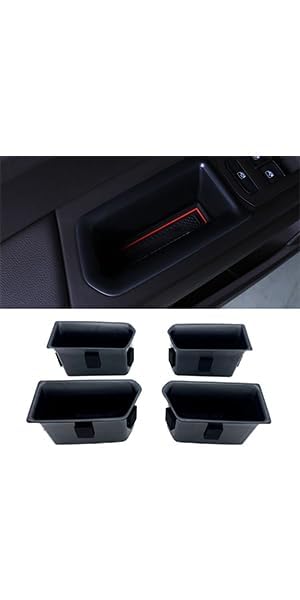 JOJOMARK Compatible with VW Atlas and Cross Sport 2018 2019 2020 2021 2022 2023 Accessories Door Grab Handle Storage Box Organizer Tray (Not fit for 2024)