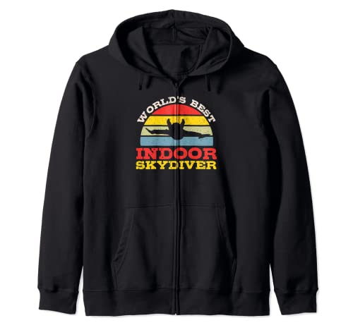 Indoor Sky Diver Bodyflight - Sky Diving Indoor Skydiving Zip Hoodie