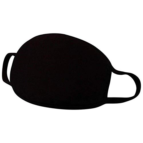 4 packs of unisex masks, comfortable earhook, black cotton mask, washable, reusable cloth