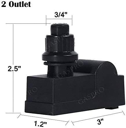 GASPRO Durable Grill Igniter 2 Outlet Replacement for Charbroil, Dyna Glo, Nexgrill, Broil King, Easy to Install