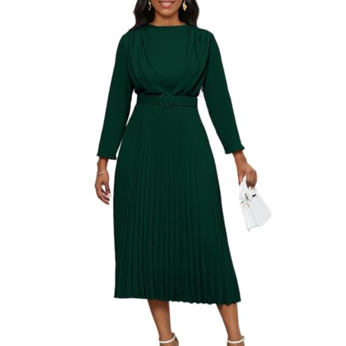 Vestido africano mujer plus size liso de fiesta casual