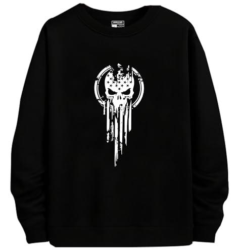 Image of JUGULAR Men's Cotton Regular Fit Round Neck Full Sleeve Printed Tshirt