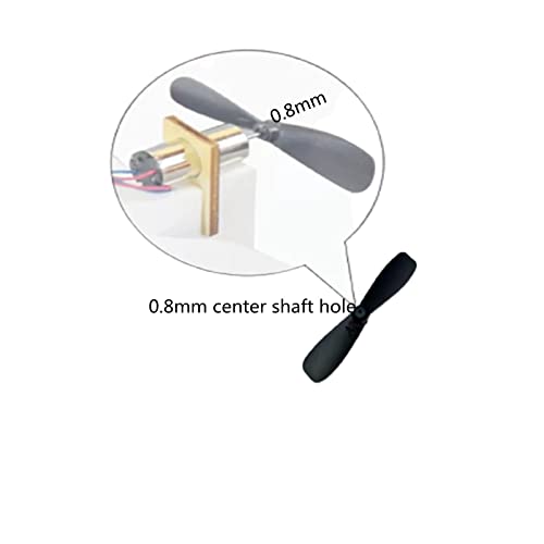 skrnrhrery Mini Propeller, Suitable for RC Aircraft Special Nylon Props Central axis 0.8MM Blade Length 46/42/37/MM Positive and Negative AB propellers Mini Quadcopter Accessories (42mm) - Thumbnail 4