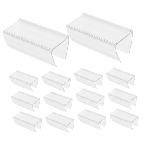VILLFUL 50piezas Soportes De Etiquetas De Plástico Duradero Para Estantes Organizador Versátil Para Biblioteca Aulas y Oficina Soporte Resistente Para Carteles y Señalización De Precios
