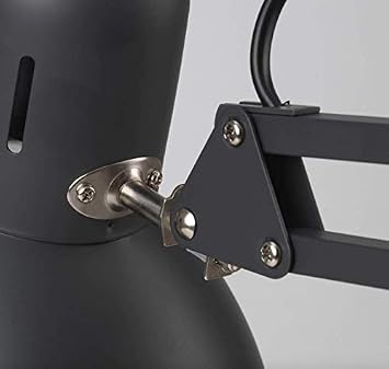 IKEA TERTIAL Work Lamp 32 Adjustable Multi-Joint Spring Swing Arm Clamp Clip On LED Bulb Included (Black)