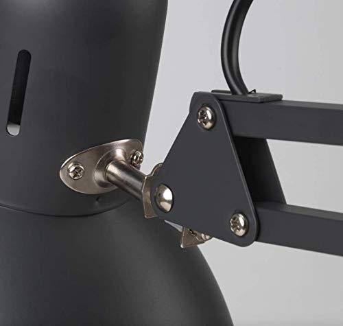Ikea Tertial Work Lamp 32" Adjustable Multi-Joint Spring Swing Arm Clamp Clip On Led Bulb Included (Black) #TOP2