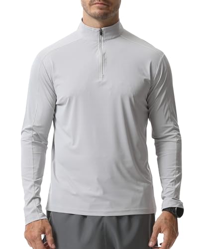 La mejor comparación ropa de natación con protección solar los mejores 5. 41 LECOONMX Playera de Protección UV Hombre Manga Larga Camiseta Deportiva contra Solar UPF 50+ para Senderismo Pesca Correr Outdoor Acuatica Natación