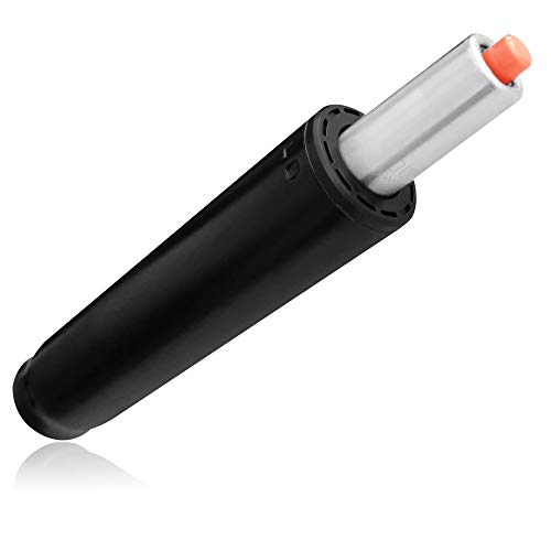 TIANSHU Stuhlzylinder-Ersatz, robuste Gasflasche (204 kg) für Bürostühle, pneumatische Kolbengasdruckfeder, Universalgröße (klein, schwarz) Cover