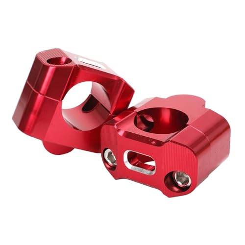 Rehausseurs de guidon 22mm 28mm moto tout-terrain CNC rouge