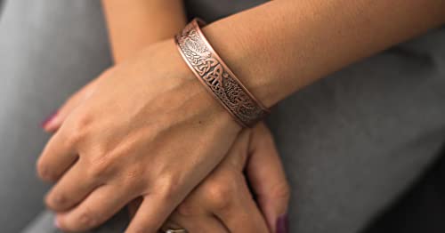 Vicmag Copper Bracelet For Women Men Brazaletes 100% Solid Pure Copper Jewelry Gift Cuff Bangles #TOP4