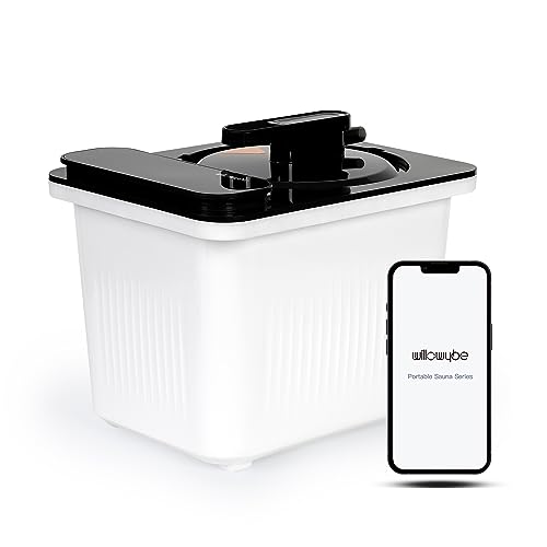 WILLOWYBE Tragbare persönliche Dampfsauna für den Heim-Spa-Dampfgarer 4L King Power Pot mit Bluetooth-Steuerung (nur Dampfgenerator)