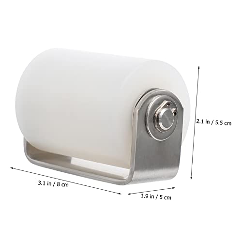 Uonlytech 2 Pçs Polia Rodízios Giratórios Suporte Giratório Rolos De Móveis De Náilon Porta Deslizan