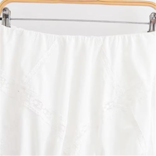 Women Summer Casual Embroidered Lace Ruffle Mini Skirt A-Line Natural Waist Vacation Style Layered Skirt3