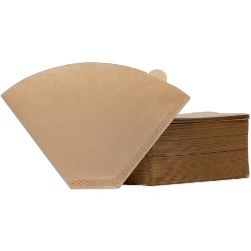 Coffee Filter #2, 200 Count Unbleached Disposable Cone Paper Coffee Filters, Natural Brown Number 2 Coffee Filters for Pour Over Coffee Maker and Drip Coffee Makers, 2-6 Cup
