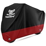 Tokept Black and Red Motercycle Cover Waterproof Sun UV Dustproof XL 96