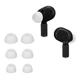 kwmobile 6x Auricolari di ricambio compatibile con Marshall Motif II ANC Gommini sostitutivi in Silicone - 3 Misure - bianco