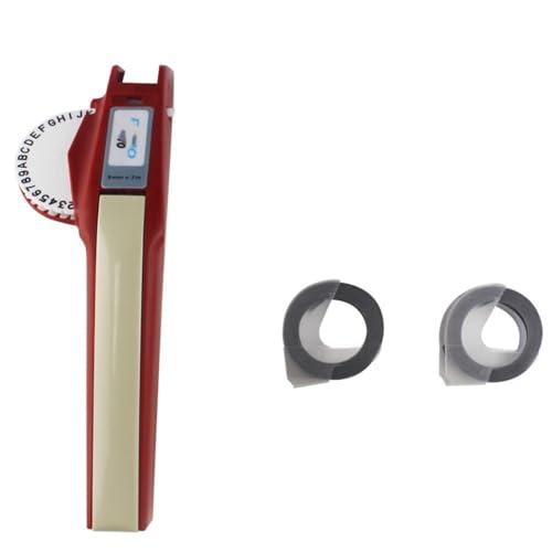 For Manual Label Printer Compatible with DYMO 1610 Manual Label Maker 3D Embossed Plastic Labels