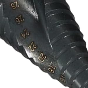 Miniatura 6 de 6-30mm0.23"-1.18" HSS Nitrógeno recubierto de nitrógeno broca de cono espiral Brocas Conjunto utilizado para cortar agujeros