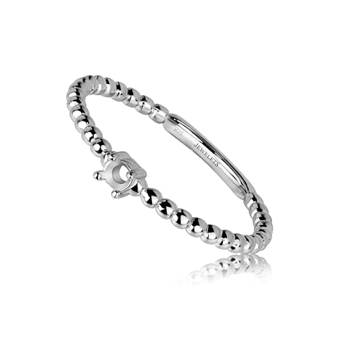 925 Silver Ring Blank 3 mm Stackable Prong Setting Mounting DIY Jewelry