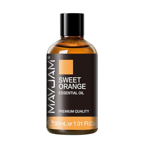 Sweet Orange Essential Oil 30ML/ 1.01FL.OZ, MAYJAM Pure Aromatherapy Sweet Orange Oil for Massage...