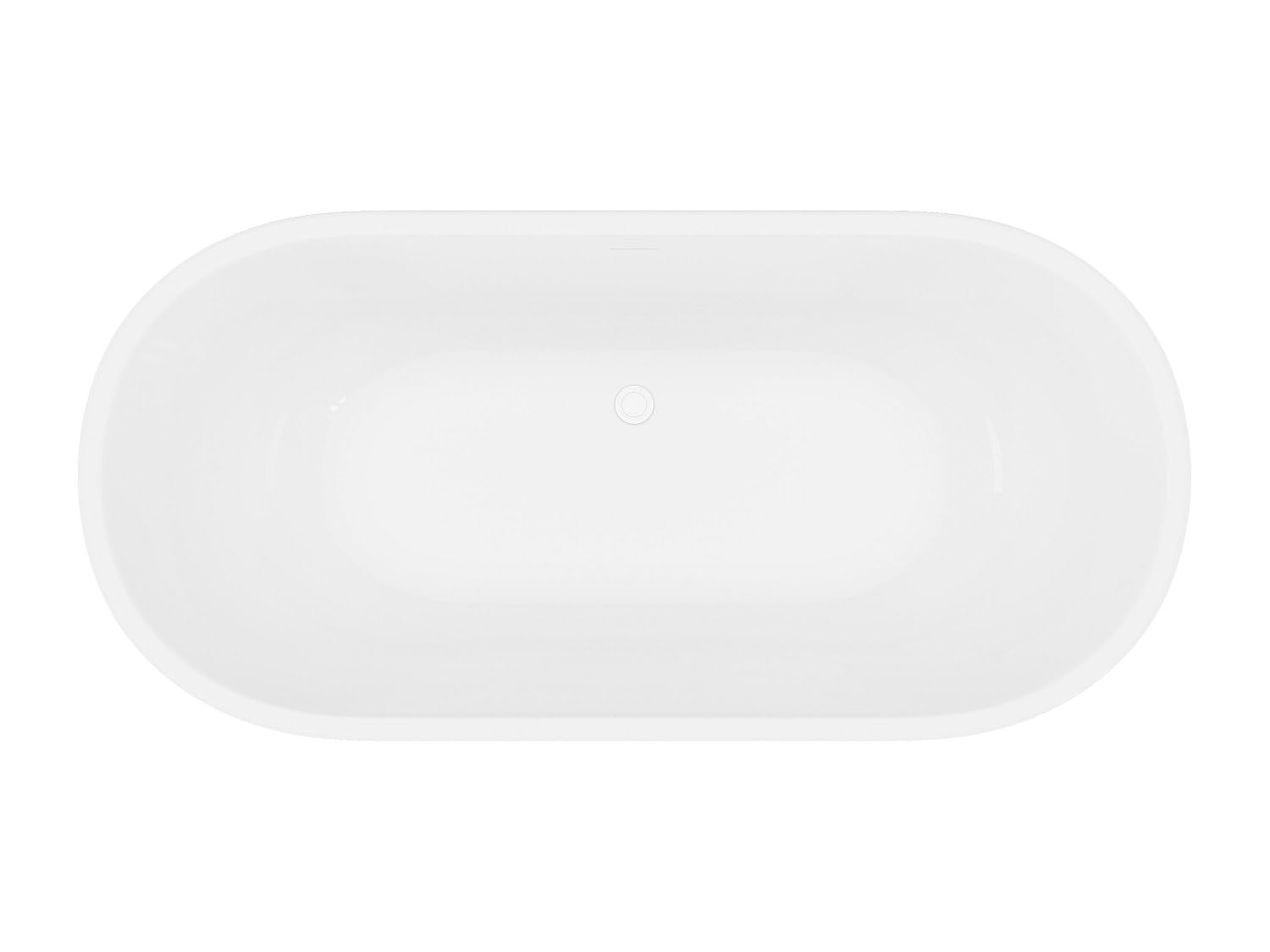 Vente-unique - Vasca da bagno freestanding 1 posto Boglieta - acrilico - bianco