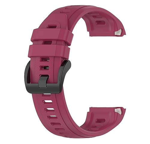 for GARMIN(ガーミン) Approach S70 47mm バンド 交換バンド ベルト シリコン 互換品 替えバンド 交換ベルト ストラップ アクセサリー (ワインレッド)
