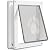 CEESC Large Dog Door for Pets Up to 100 lb, Weatherproof Pet Door for Cats and Dogs, Durable, Snap-in Closing Panel Included, Suitable for Interior and Exterior Doors (Large, White)