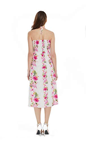 Image of Women's Hawaiian Luau Halter Dress in Signature Prints