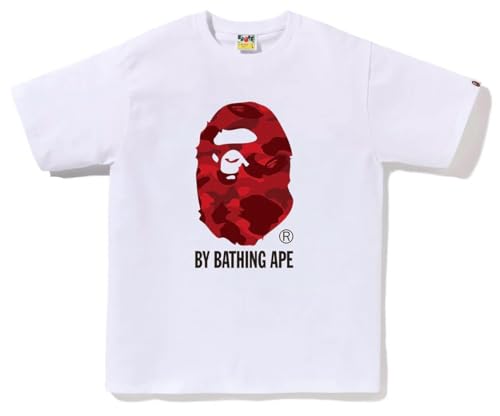 MDERNITY Bathing APE TEE (US Alpha Large Regular Regular White X Red)