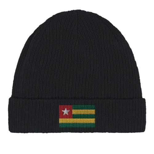 Bonnet en coton drapeau du Togo thermorégulateur à maille extensible douce