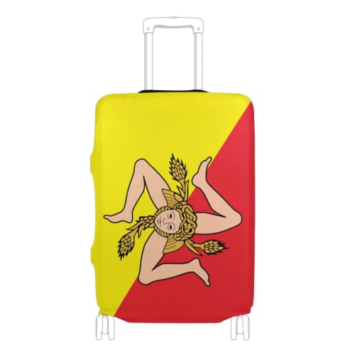 Housse de bagages drapeau de la Sicile pour grands voyages et vacances d'été