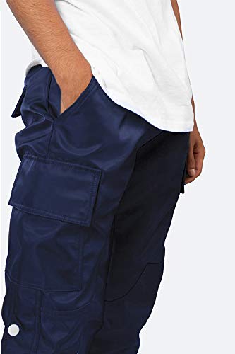 Huateng Pantaloni Hip-Hop Multi-Tasca da Uomo