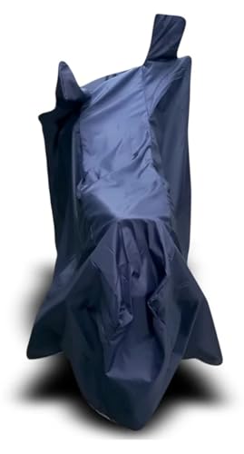 Image of Shield Heavy Duty Bike Cover for Tvs Apache RTR 180 | All-Season, Tear-Proof Fabric | with Side Mirror Pocket & Buckle Belt | Tvs Apache RTR 180 Bike Cover (Blue)