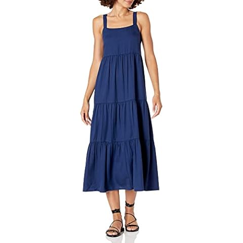 The Drop Britt Vestido Amplio tipo Tent Dress con Niveles para Mujer Cover