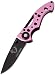 Crush 91-LT2280CP Pink Mini Tool/Knife Combo, 3.75-Inch, Stainless, Pink/Black