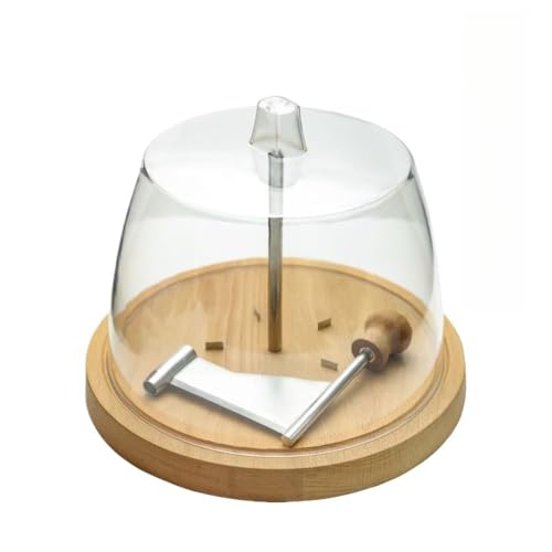 Emidor 木製のチーズカーラー、チーズおろし器、チーズカッターは、ブロックをすりおろすのに使用でき、ホテル、カフェ、デザートショップ、家庭、商業用に適しています。 (蓋があります,持ち手がありません)