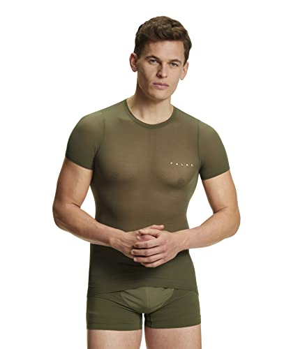 FALKE herr Baslager Ovandel Ultralight Cool Round Neck M S/s Ts funktionellt garn snabbtorkande 1 del, Grön Herb 7754, L