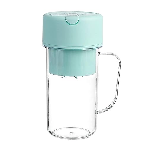 Small Portable Blender 420ML Electric Juicer Fruit Mixers Rechargeable Blender Small Juicer With Handle Waterproof Portable Juicer Cup Rechargeable Battery Ble