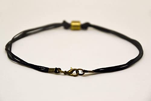 Anklet For Men, Men's Anklet With A Bronze Tube Bead Charm And A Black Cord, Anklet For Men, Gift For Him, Men's Ankle Bracelet, Minimalist Jewelry #TOP5