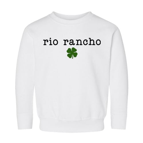 Rio Rancho Shamrock Kids Sweatshirt Toddler 4T White
