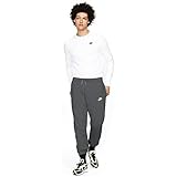 Nike Mens M NSW Club Pant Cf Bb Sweatpants, Charcoal Heather/Anthracite/White, L