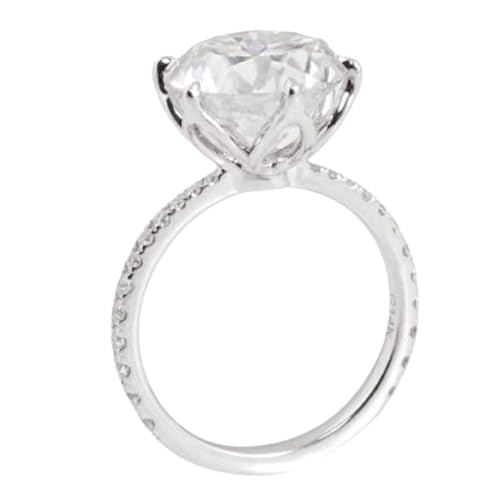 Bague moissanite DEF-VVS 1-6 mm : éclat diamant et argent 925 massif anti-ternissement