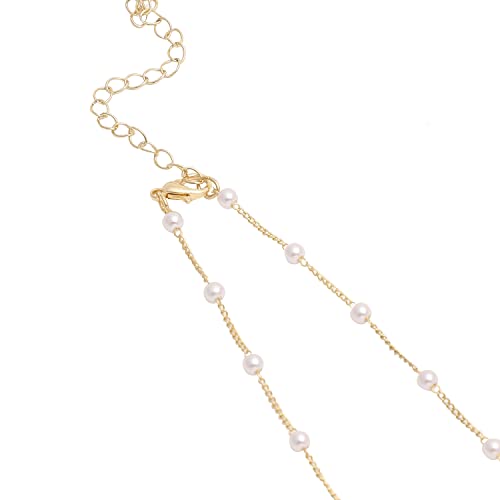 Image of SOHI Contemporary Necklace for Women and Girls, Necklace with Chain detailing for women, Statement jewellery, Fashion Jewellery for women, Imitation, ladies